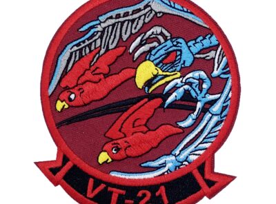 VT-21 Redhawks Bones Patch – Hook and Loop
