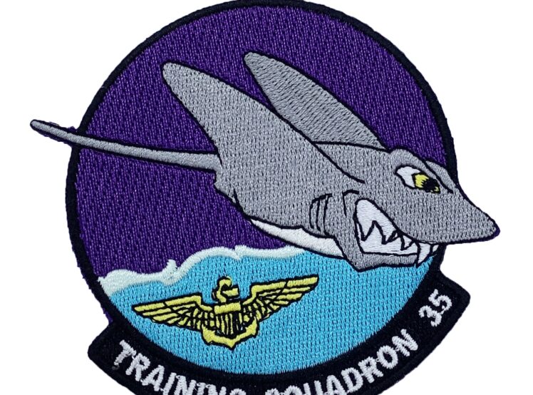 4 inch VT-35 Stingrays Friday Patch - No Hook and Loop