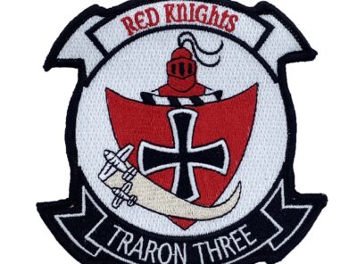 VT-3 Red Knights Patch – Plastic Backing/Sew On, 4.25
