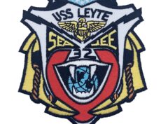 USS Leyte CVS-32 Patch - Plastic backing