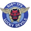 614th Tactical Fighter Squadron Lucky Devils 1943 Patch