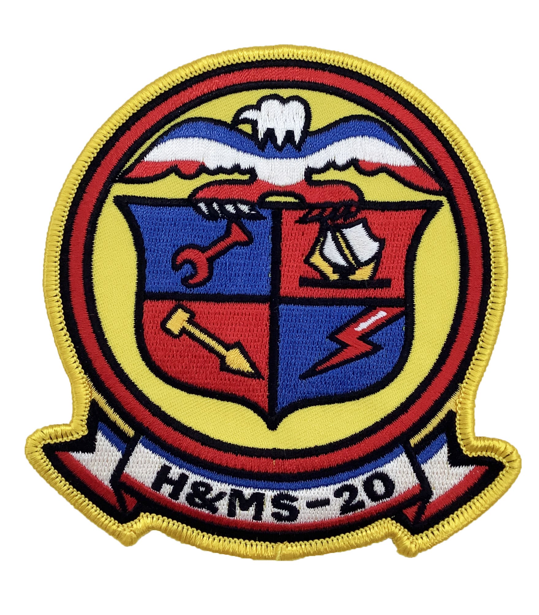 Marine Corps H&MS 20 Patch - No Hook and Loop