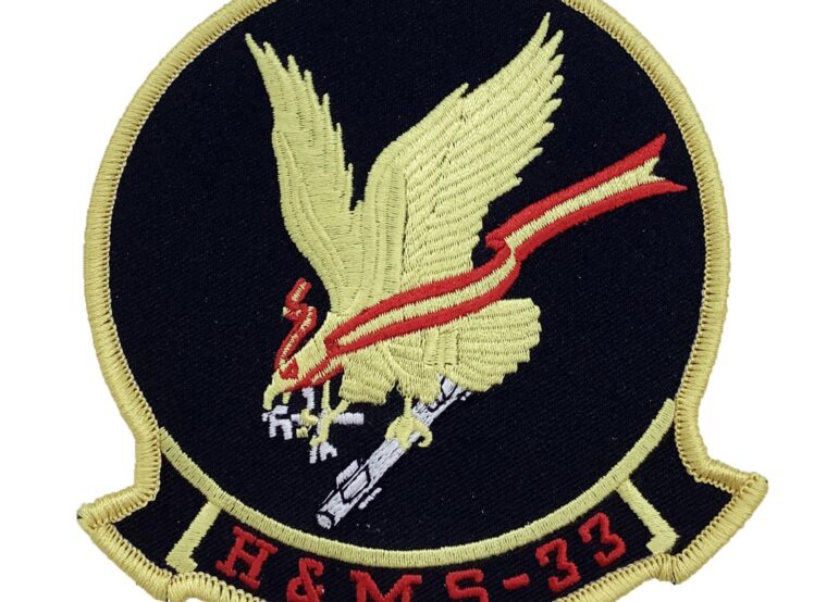 Marine Corps H&MS 33 Patch - No Hook and Loop