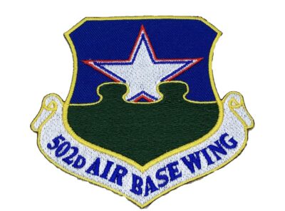 502d Air Base Wing Patch – Plastic Backing