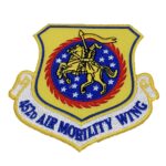 452d Air Mobility Wing Patch – Plastic Backing