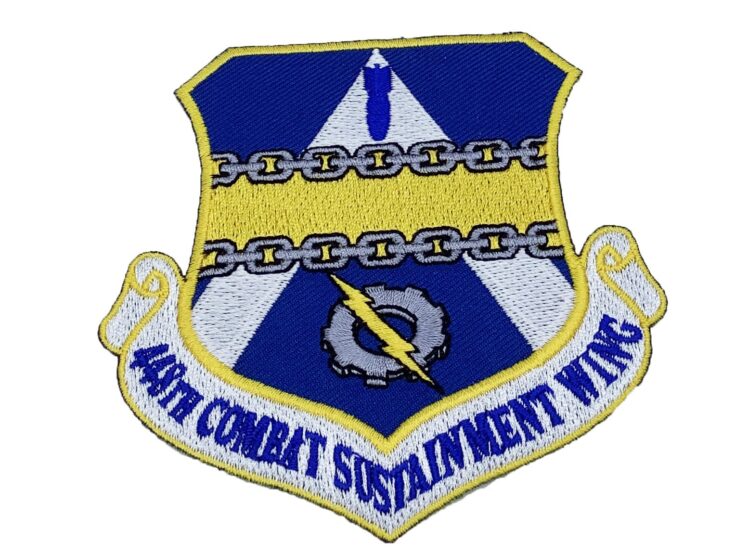 448th Combat Sustainment Wing Patch – Plastic Backing