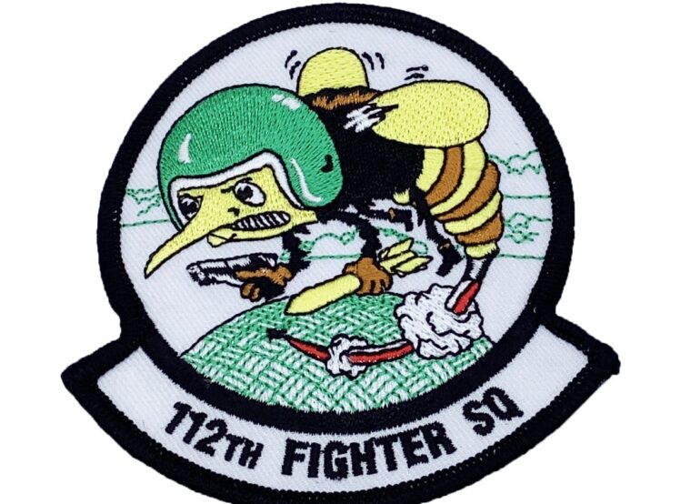 112th Fighter Squadron Patch – Plastic Backing