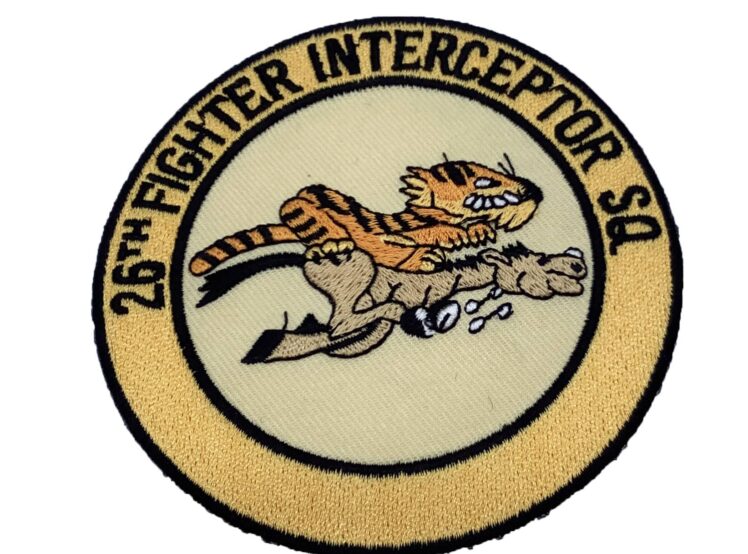 26th Fighter-Interceptor Squadron Patch – Plastic Backing