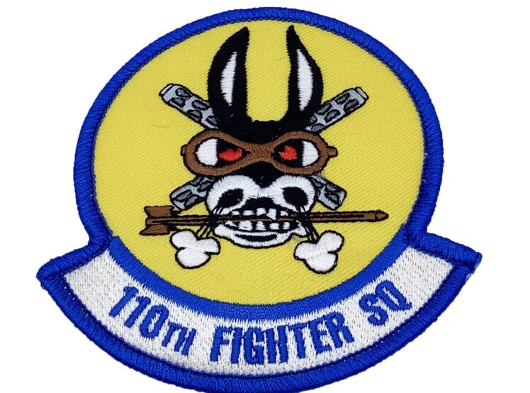 110th Fighter Squadron Patch – Plastic Backing