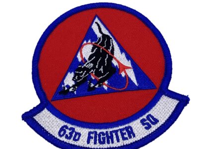 63d Fighter Squadron Patch – Plastic Backing