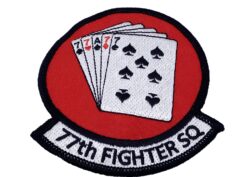 77th Fighter Squadron Patch – Plastic Backing