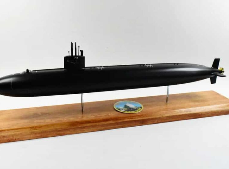 USS Olympia (SSN-717) FLT I Black Hull Submarine Model