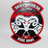 34th Fighter Squadron Rude Rams Plaque
