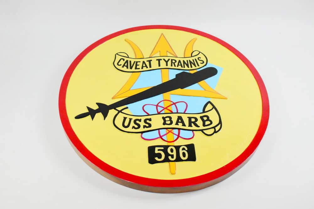SSN-596 USS Barb Plaque