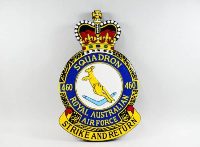 No. 460 Squadron RAAF Plaque w/ Queens Crown