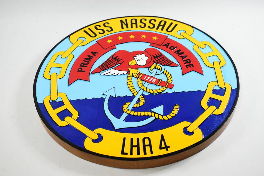 USS Nassau LHA-4 Plaque