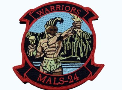 MALS-24 Warriors Patch – With Hook and Loop