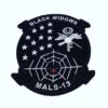 4" MALS 13 Black Widows Patch – With Hook and Loop