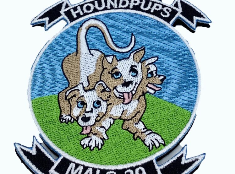 MALS-39 Hound Pups Patch – With Hook and Loop