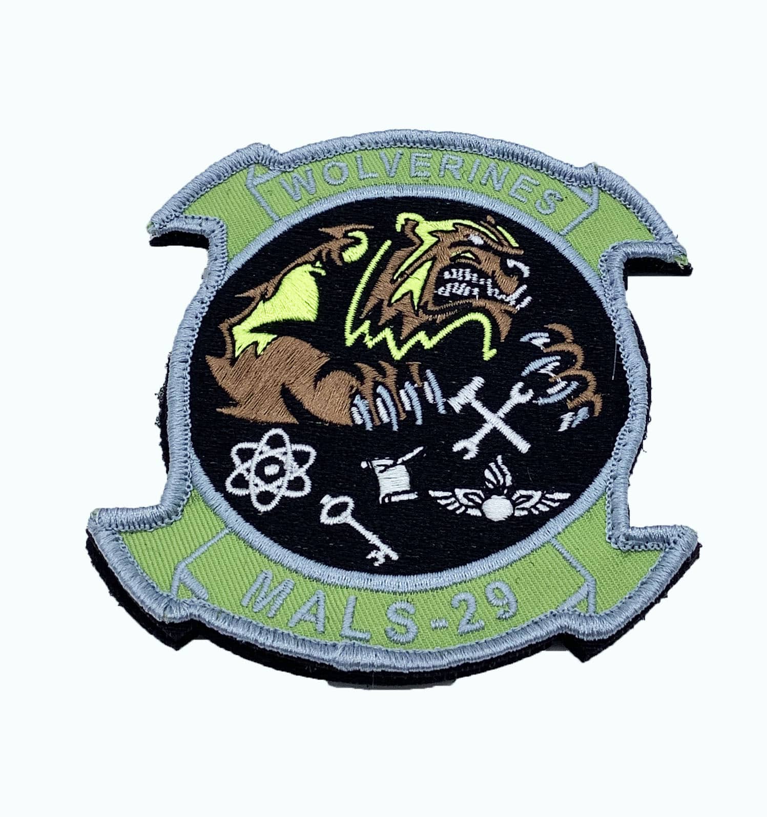 MALS-29 Wolverines Patch – With Hook and Loop - Squadron Nostalgia