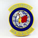 732d Airlift Squadron Fly with the Ram Plaque
