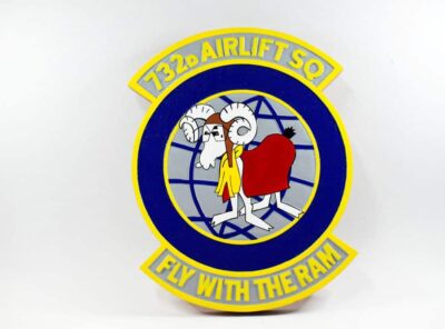 732d Airlift Squadron Fly with the Ram Plaque