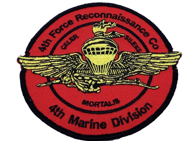 4th Force Recon 4th MARDIV Patch – No Hook and Loop