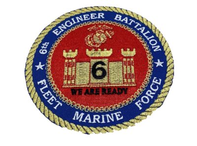 6th Marines Patch – Plastic Backing/Sew On - Squadron Nostalgia
