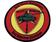 3rd Tank Bn 3rd MARDIV Patch – No Hook and Loop