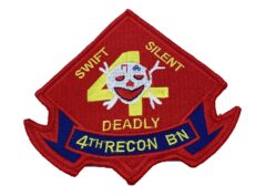 4th Recon Bn Marines Patch – No Hook and Loop