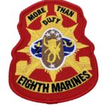 8th Marines Patch – No Hook and Loop