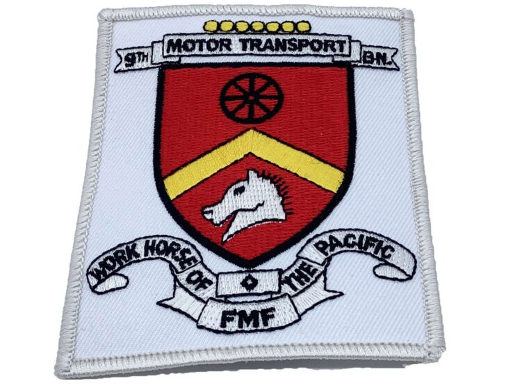 9th Motor Transport Bn Patch – No Hook and Loop