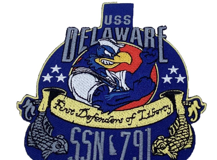 USS Delaware (SSN-791) Patch – Plastic Backing