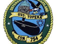 USS Topeka (SSN-754) Patch – Plastic Backing