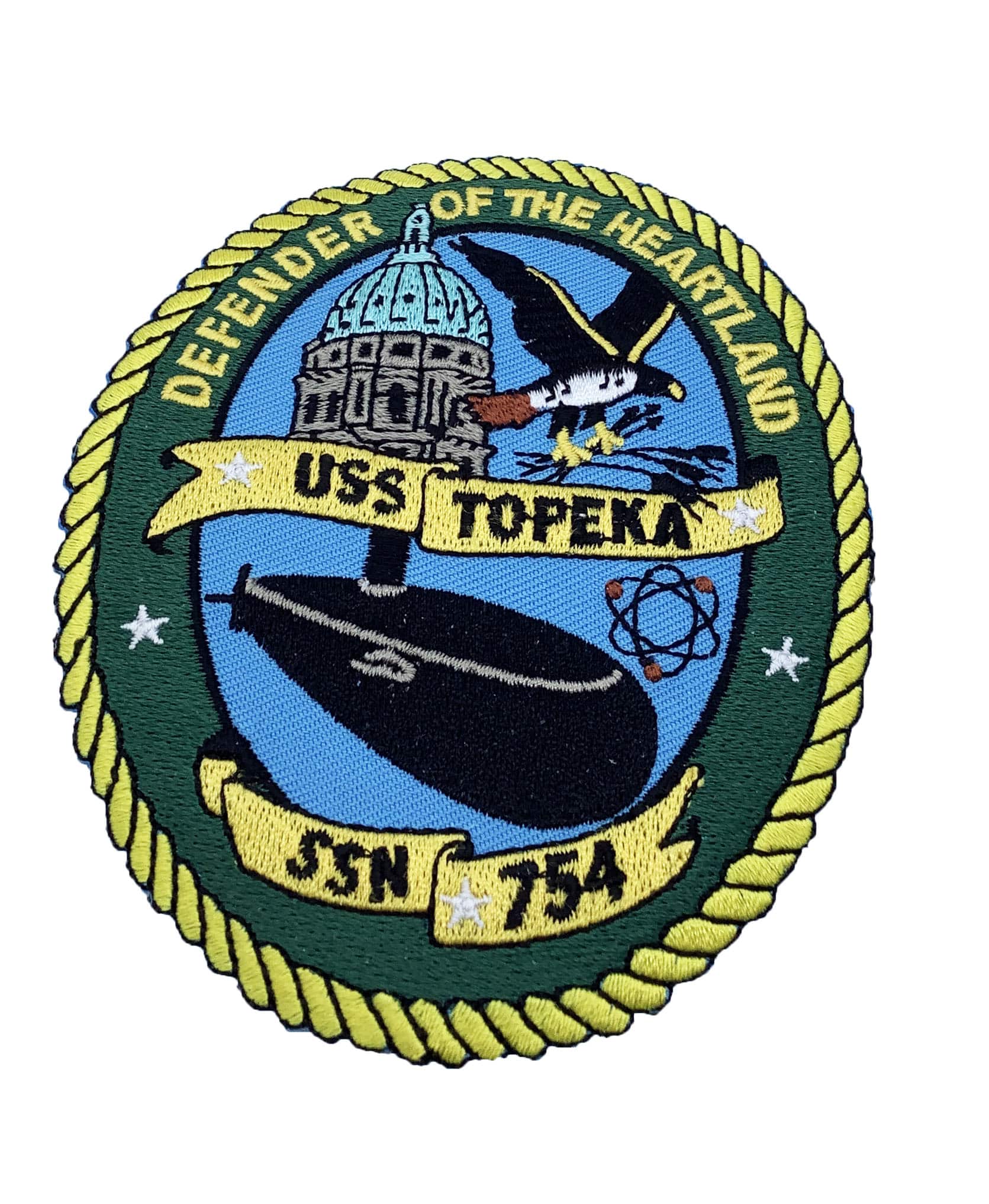 USS Topeka (SSN-754) Patch – Plastic Backing
