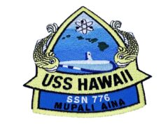 USS Hawaii SSN-776 Patch – Plastic Backing