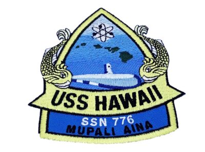 USS Hawaii SSN-776 Patch – Plastic Backing