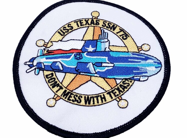 USS Texas SSN-775 Patch – Plastic Backing