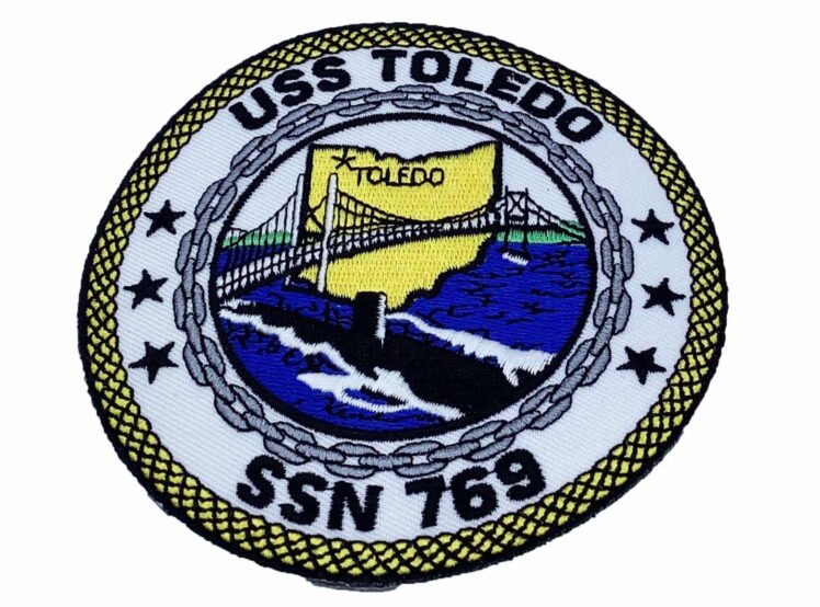 USS Toledo SSN-769 Patch – Plastic Backing