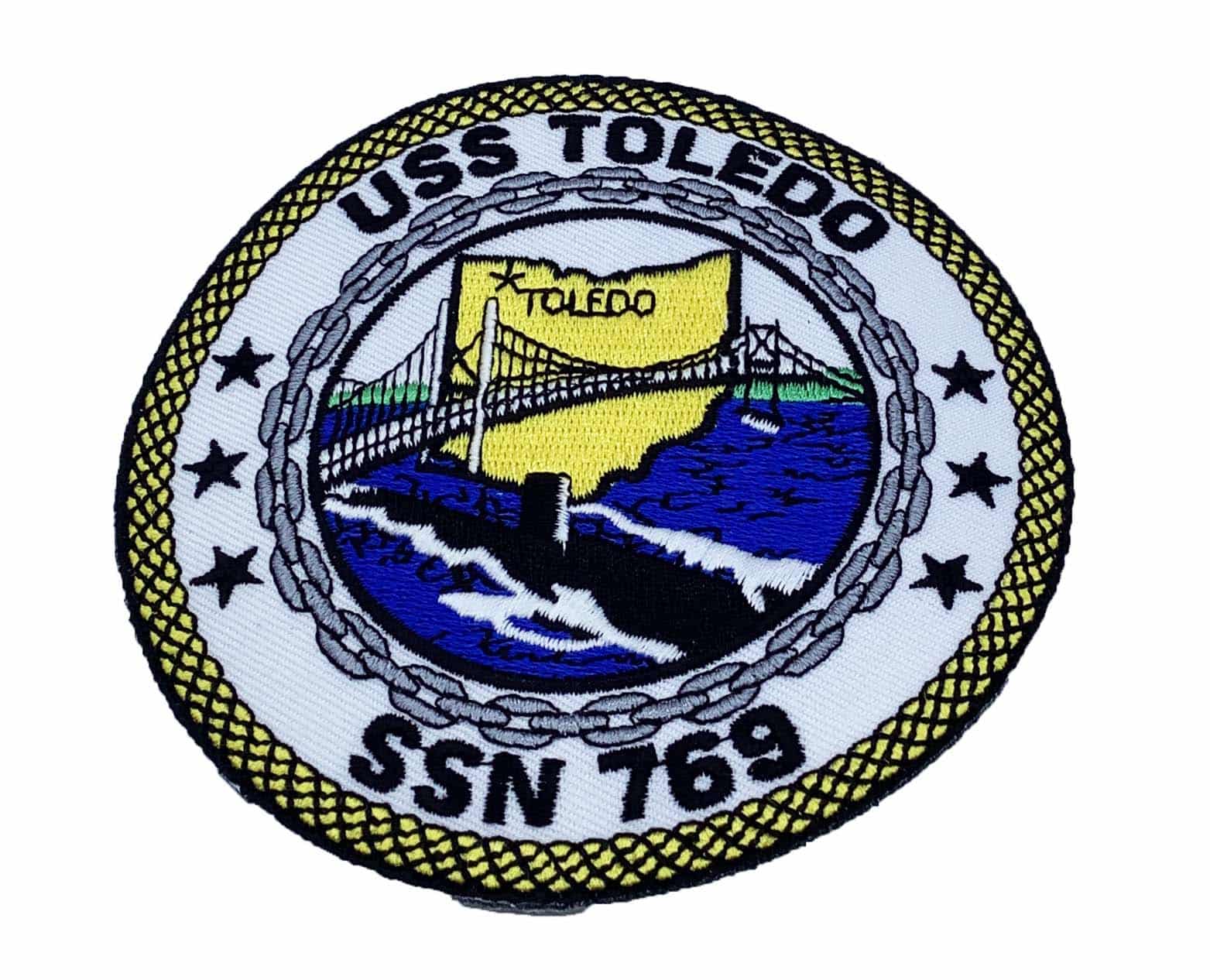 USS Toledo SSN-769 Patch – Plastic Backing