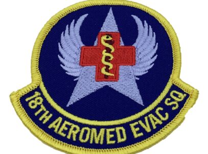 18th Aeromedical Evac Squadron Patch – Plastic Backing