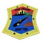 USS Miami SSN-755 Patch – Plastic Backing