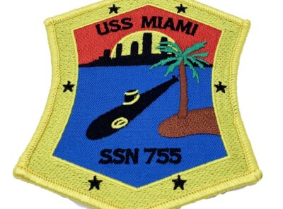 USS Miami SSN-755 Patch – Plastic Backing