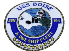 USS Boise SSN-764 Patch – Plastic Backing