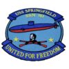 USS Springfield SSN-761 Patch – Plastic Backing