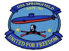 USS Springfield SSN-761 Patch – Plastic Backing