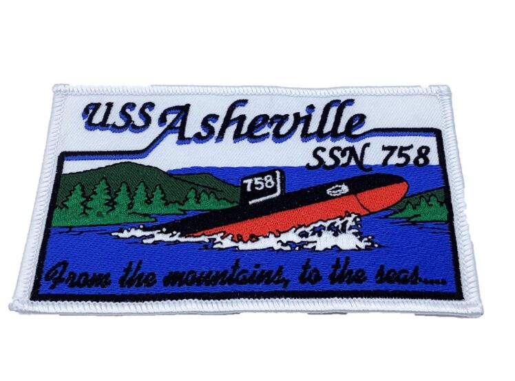 USS Asheville SSN-758 Patch – Plastic Backing