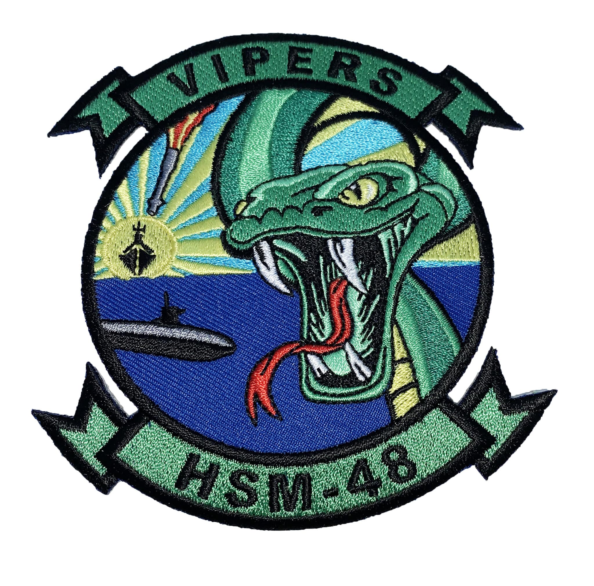 HSM-48 Vipers Patch – Plastic Backing