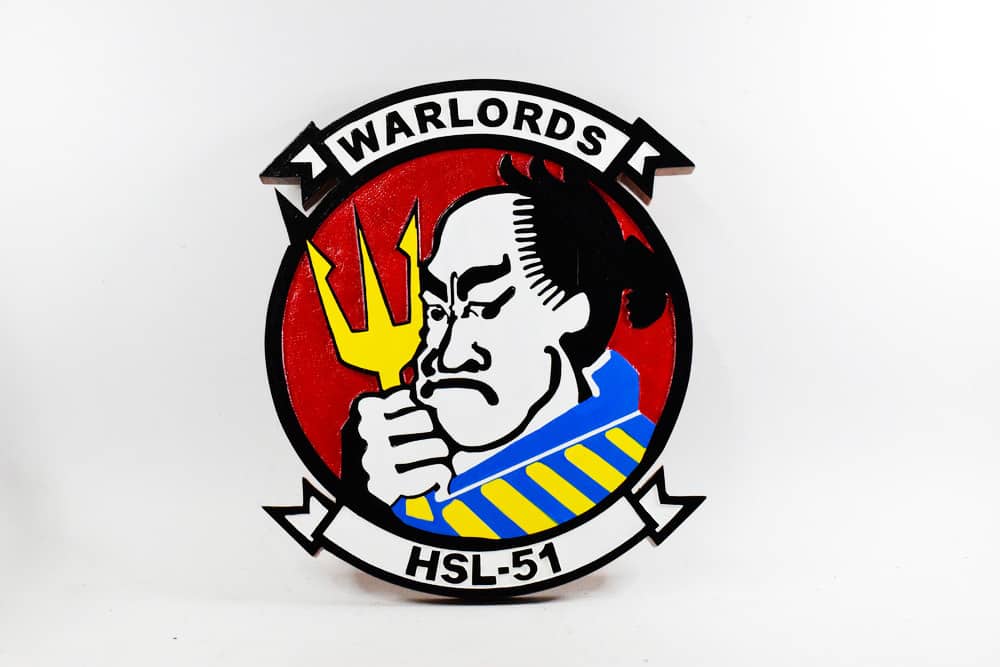 HSL-51 Warlords Plaque