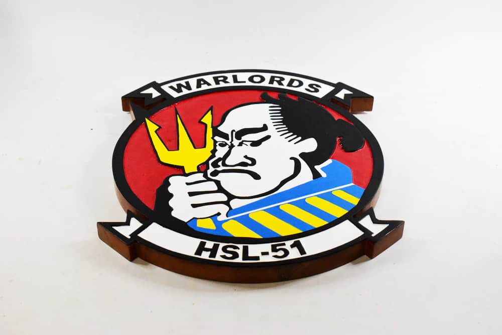 HSL-51 Warlords Plaque
